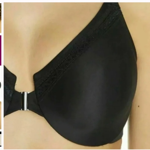 NWT Wacoal black Convertible Bra front closer smooth adjustable straps 38 D - Picture 2 of 12